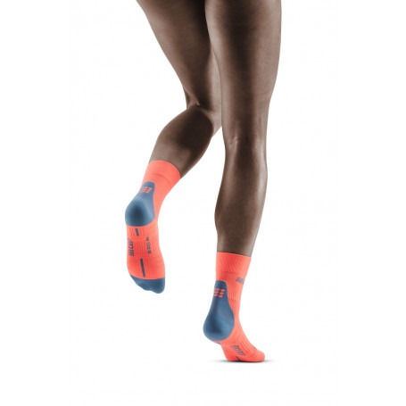 Compression Short Socks 3.0 - Coral / Grey CEP - 2