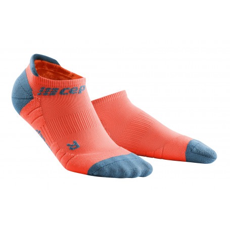 Compression No Show Socks 3.0 - Coral / Grey CEP - 3