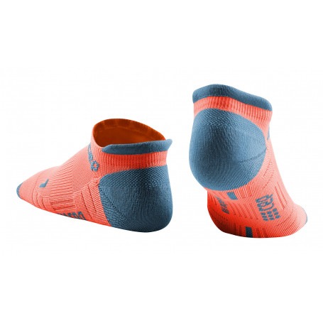 Compression No Show Socks 3.0 - Coral / Grey CEP - 4