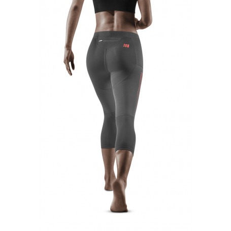 Run Compression Tights 3/4 3.0 - Grey / Coral CEP - 2