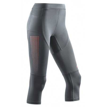 Run Compression Tights 3/4 3.0 - Grey / Coral CEP - 3