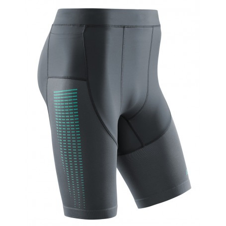 Run Compression Shorts 3.0 - Grey / Mint CEP - 3