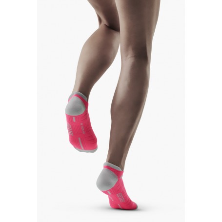 Compression No Show Socks 3.0 - Coral / Grey CEP - 2