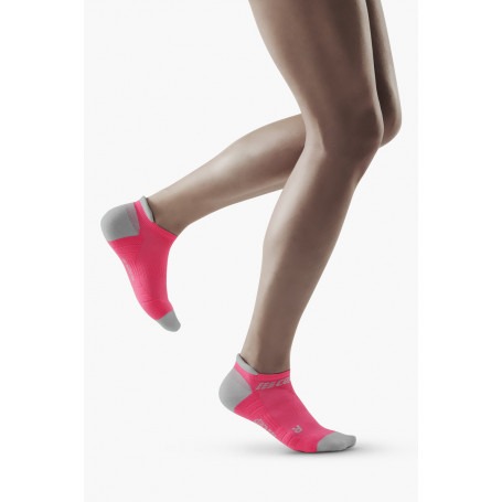 Compression No Show Socks 3.0 - Coral / Grey CEP - 1