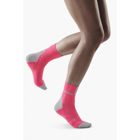 Compression Short Socks 3.0 - Coral / Grey CEP - 13